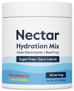 Nectar Sugar Free Electrolytes Powder - Fruta Orgánica Sin Azúcar o Calories - Hidration Powder for Dehydration Relief and Rehydration - Keto y Paleo (Strawberry Lemonade 40 Serving Tub)