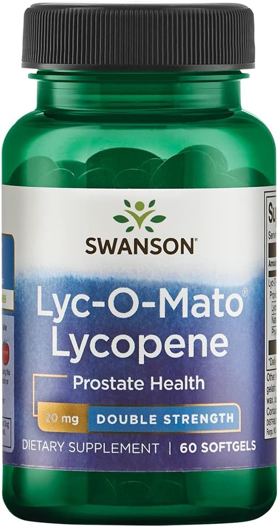 Swanson Double-Strength LYC-O-Mato Lycopene 20 Milligrams 60 Sgels