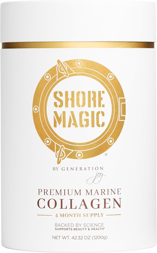 Zapato Magic Premium Marine Collagen Powder Tipos I-IV ← Wild Fish-Sourced, Hydrolyzed, Unflavored " Odorless  9g Protein Por Serving – Soporta Skin, Hair, Nails, Joints " Bones  4-Month Supply