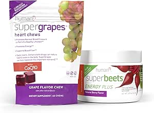 Humann SuperGrapes Chews &amp; SuperBeets Energy Plus