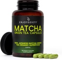 Orgánica Matcha Green Tea Capsules - Energía Natural Boost - Caffeine Gradual Limpio - Japonés Pills de té verde Matcha - 100% Natural Antioxidante - Calming and Relaxing - 120 cápsulas diarias - 2,000/mg