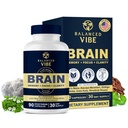 Nootropic Brain Support Supplement with Lion's Mane, Bacopa, Rhodiola, Ginkgo Brain Supplements for Memory, Focus & Mental Clarity, Non-Stimulant, Organic, Vegan, GMP Certified, 90 Capsules