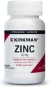 Kirkman - Zinc 20mg - 250 cápsulas - Soporte inmunitario - alta absorción - hipoalergénico