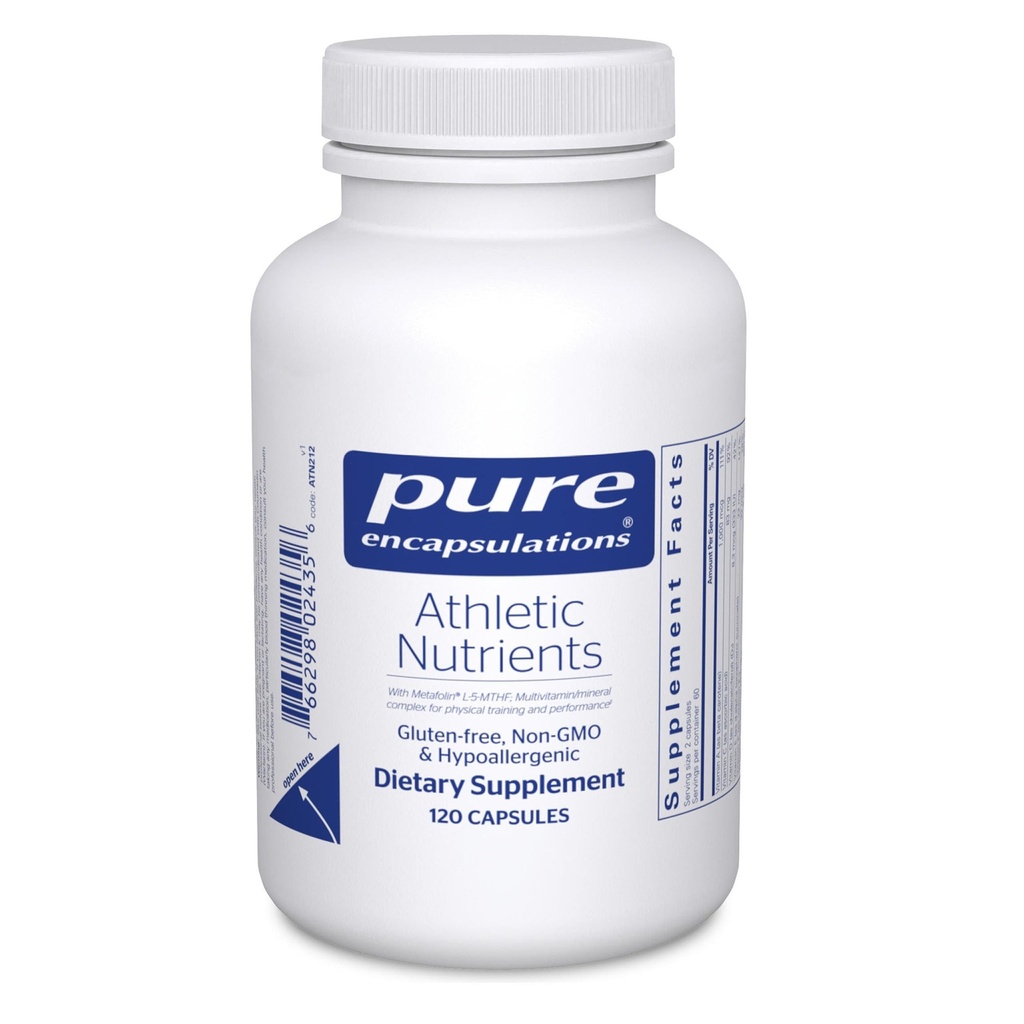 Pure Encapsulations Athletic Nutrients peru Multivitamin/Mineral Complex for Exercise Performance and Training* ← 120 Capsules