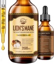 Lions Mane Supplement, Liquid Mushroom Extract Drops, 8 Mushrooms Complex for Cognitive Support and Immunity Boost, Hasta 2 meses de suministro, Mushroom Supplement with Lion's Mane, Cordyceps, Reishi