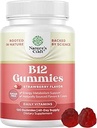 Vitamina B12 Gummies para adultos - Vitamina Gratuita de Azúcar B12 1000 mcg Gums Chewable for Energy &amp; Mood Support Immune & Nerves Health - Kosher Non-GMO & Gluten Suplemento gratuito para hombres y mujeres - 120 Conde