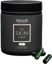 WelleCo La Skin Elixir Greens Powder Capsules con Zinc, Turmérico, Esencial Alimentos de la Esquí, apoya la formación del colágeno, Gluten Free & Vegan Glowing Skin Suplemento, Firmness & Elasticity, 60 cápsulas