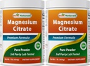 Mejores Naturales Magnesium Citrate Powder 1 Libra (1 LB (Pack of 2))