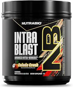 NutraBio Intra Blast Bcaa Powder Amino Amino Acid Suplemento, Electrolyte & Hydration Blend, Intra, Pre Workout &amp; Muscle Recovery, 20g Eaa Amino Acids Powder, 5g Glutamine- New York Punch, 30 Serving