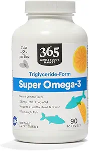 365 por Whole Foods Market, Super Omega 3, 90 Cuenta