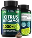 Citrus Bergamot Extracto 1000mg - Citrus Bergamot Suplemento para el corazón, Immune System Support, and Healthy Aging - Pure, Vegan Bergamot Capsules