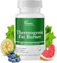 VITAMIN SOLUTIONS Thermogenic Fat Burner Brazil Lean, Weight Loss Vitamins, Waist Trimmer &amp; Supplements for Bloating (1 Bottle, 120 Capsules)
