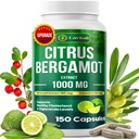 25x Citrus concentrados Bergamot Extract Capsules, 150 Veggie Capsules, Citrus Bergamot 1000mg Capsules, No Gluten-Free, All Natural, Vegetarian Capsules