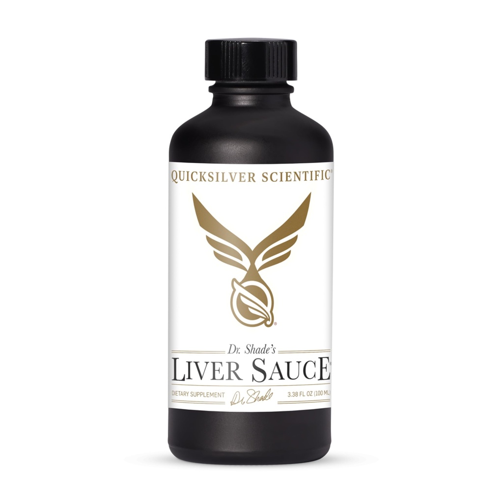Quicksilver Scientific Liver Sauce - Liposomal Liver Detox with DIM, Quercetin, Lipoic Acid, Milk Thistle and Dandelion Root Supplement - Supports Bile & Toxin Momentum (100 ml / 3.38 oz)