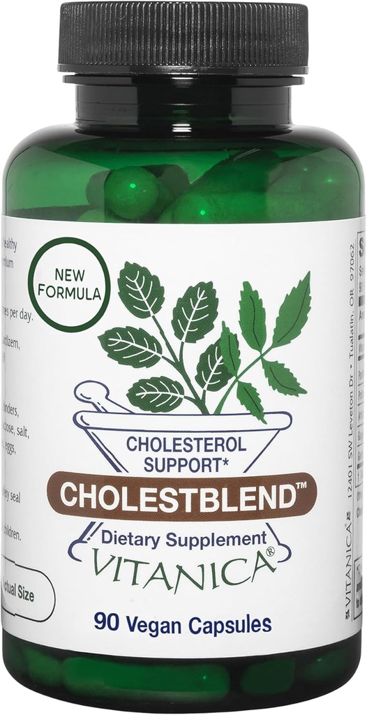 Vitanica Cholestblend, Cholesterol Support, Vegan, 90 Capsules