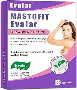 Evalar Vitex Chaste Tree Bladderwrack Fucus Extracto Mástofit Herb 100 Tab
