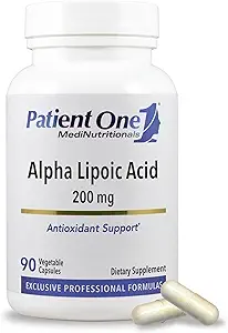 Acid lipoico alfa del paciente (ALA) 200 mg ← Antioxidante Suplemento de apoyo a la salud del nervio y del hígado*