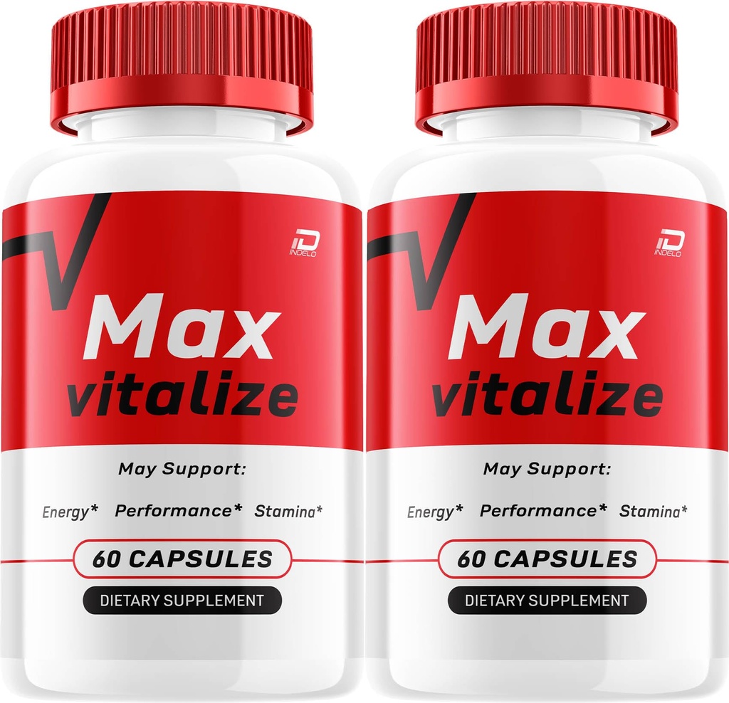 Max Vitalize for Men Capsules, Advanced MaxVitalize Natural Pills - Maximum Strength Formula, Max Vitalize Reviews - 2 Pack - 120 Count