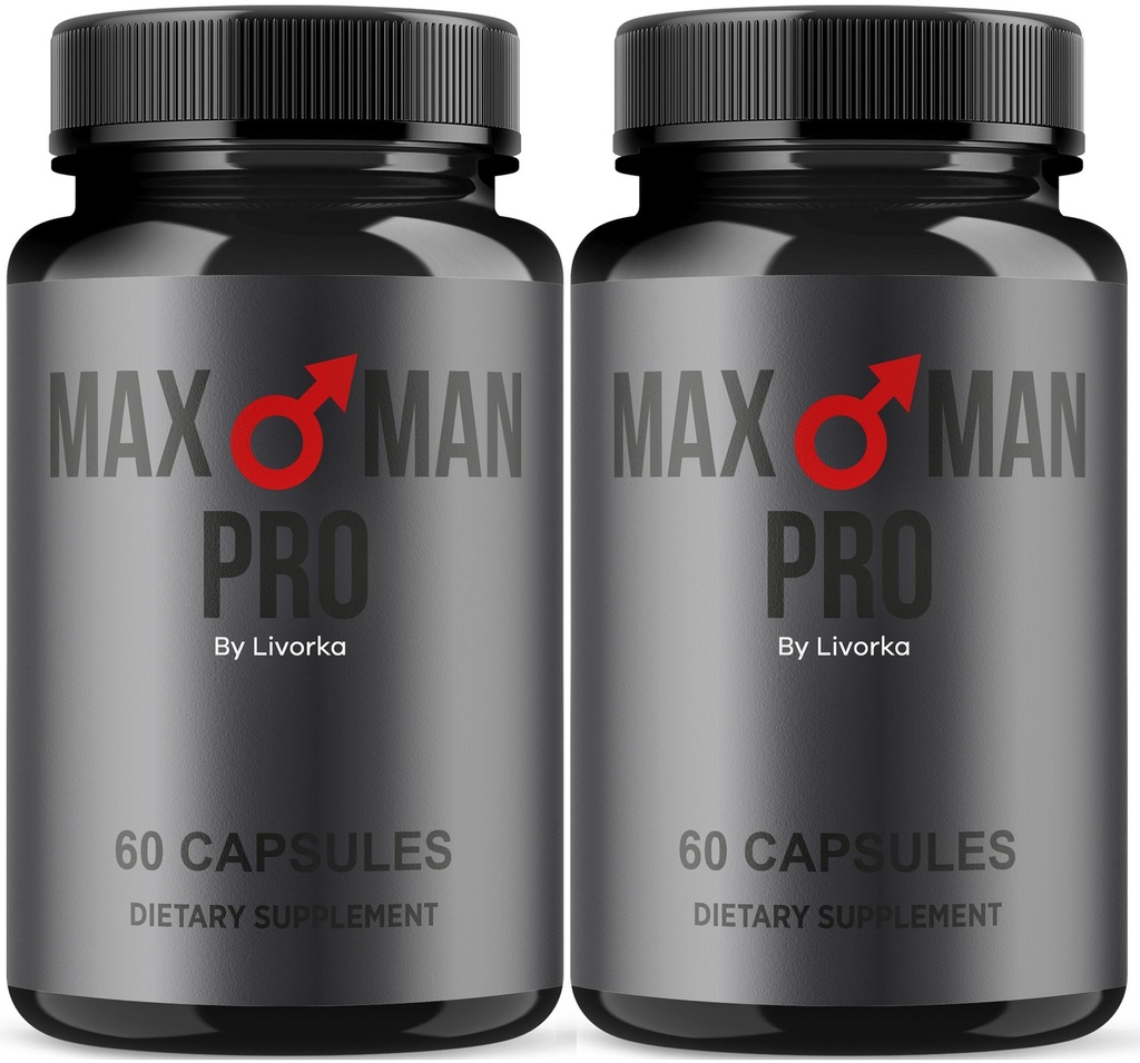 MaxMan Pro Dietary Supplement Capsules - 120 Count (2 Month Supply) - Pack of 2