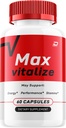 Max Vitalize for Men, Advanced MaxVitalize Natural Pills - Maximum Strength Formula, Max Vitalize Reviews - 1 Pack - 60 Capsules
