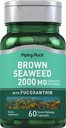 Piping Rock Brown Seaweed Capsules 2000mg Silencio 60 Conde Silencio Fucoxanthin Extract Suplemento Silencio Non-GMO, Gluten Free