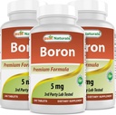 Best Naturals Boron Supplements 5 mg 240 Tablets (240 Count (Pack of 3))