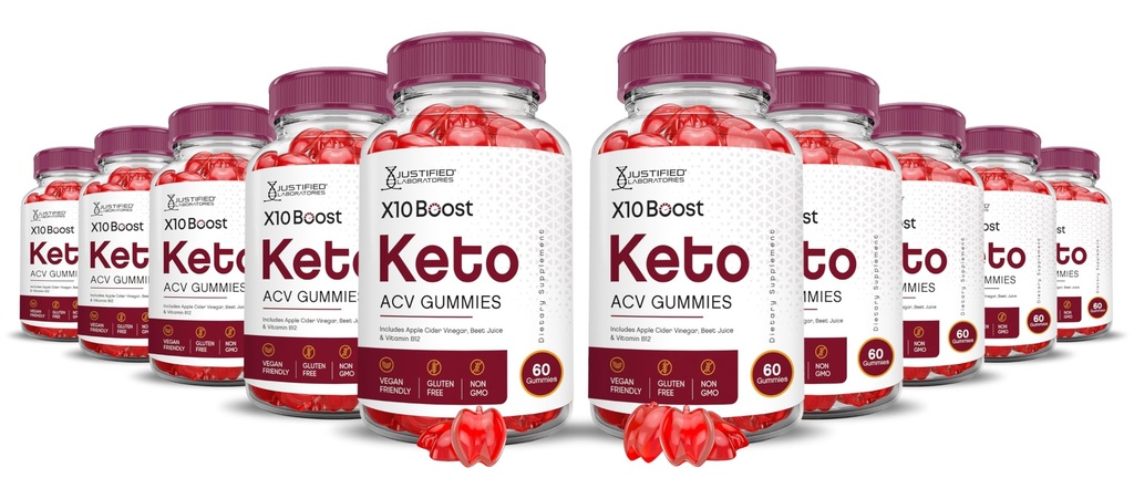 (10 Pack) X10 Boots Keto ACV Gummies Advanced Formula 1000MG X 10 Boost Keto Gummies Apple Cider Vinegar Boost Formulated with Pomegranate Beet Juice Powder B12 Vegan Non GMO 600 Gummys