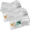 Pill Pouch Bags - (Pack of 400) 3" x 2.75" - BPA-Free, Poly Bag Desechable Zipper Pills Baggies, Daily AM PM Travel Medicine Organizer Storage Pouches, Best Clear Reusable with Write-on Labels
