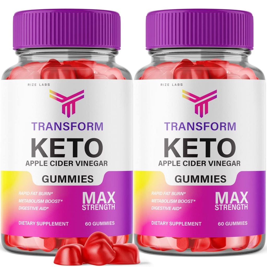 Transform Keto (ACV) Apple Cider Vinegar Advanced Gummies (120 Gummies) (Pack of 2)