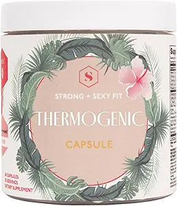 Strong + Sexy Fit, Weight & Diet Support Health Supplements, Workout Supplements, Natural Energy with Green Tea Extract, Appetite & Metabolism Support, Supplements for Women, Unflavored, 60 Capsules