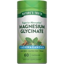 Nature's Truth Magnesium Glycinate with Ashwagandha | 60 Capsules | Vegan, Non-GMO & Gluten Free Supplement