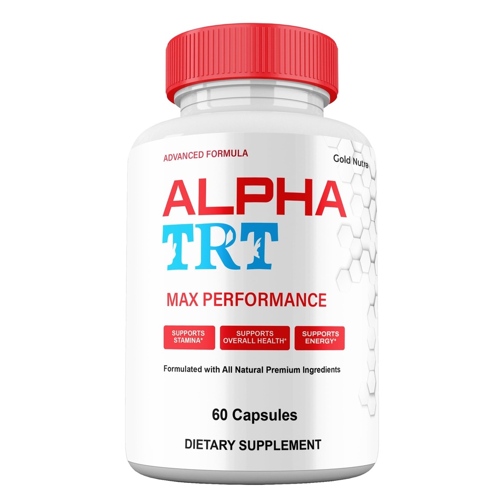Alpha TRT Pills, Maximum Strength Supplement, AlphaTRT Capsules Advanced Premium Formula Vitamin Pills (1 Pack)