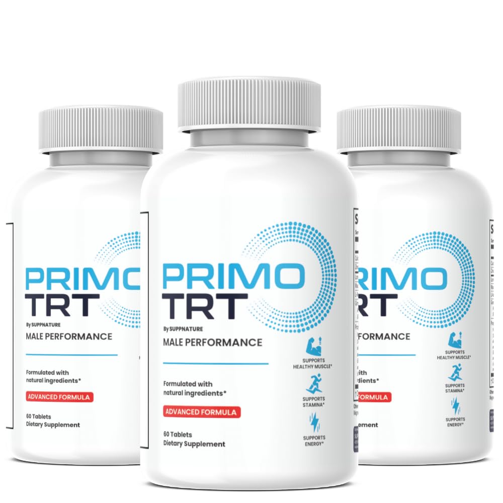 (3 Pack) Primo TRT Pills for Men, Official Primo TRT Supplement Advanced Formula, 180 Count