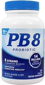 Nutrición ahora - PB 8 Acidophilus Pro-Biotic - 120 cápsulas (paquete de 2)