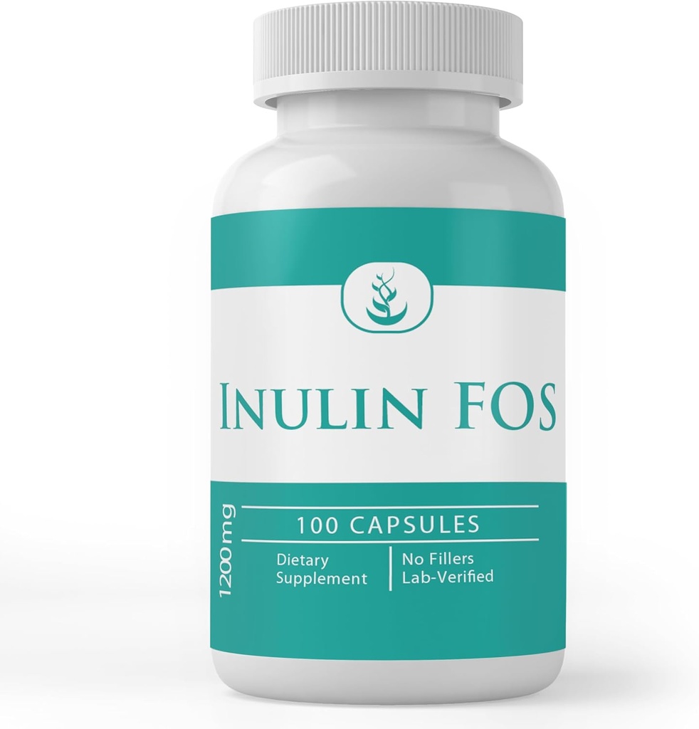 Ingredientes originales puros Inulina, (100 capsules) Siempre puro, sin aditivos ni artillería, Lab Verified