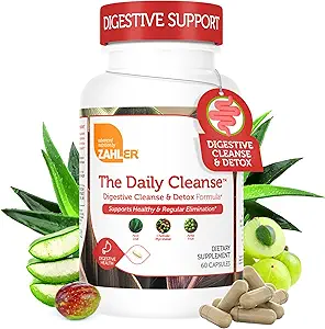 Zahler Daily Cleanse, Digestive Cleanse & Detox Formula, apoya la eliminación saludable y regular, 60 cápsulas.
