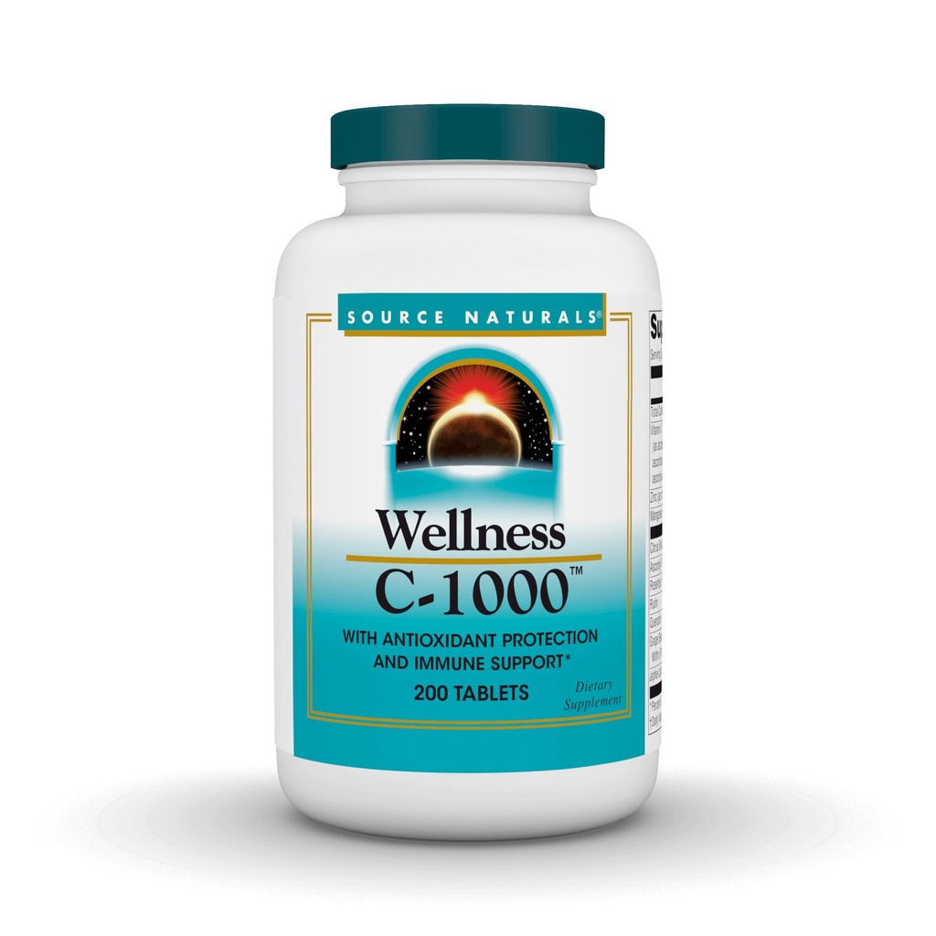 Source Naturals Wellness C-1000, with Antioxidant Protection and Immune Support* - 200 Tablets