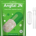 Empty Capsules Size 2 - Vegan Capsules Empty - Pill Capsules Empty (5000 Count) with 2 Micro Lab Spoons for Capsule Filling Kit - Veggie Capsules Empty for DIY Your Own Supplements