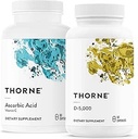 THORNE - Immune & Wellness Support Bundle - Ácido asórbico & vitamina D-5000 - Función antioxidante &amp; inmunológico - 60 prestaciones