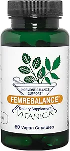 Vitanica FemRebalance, Hormon Balance Support for Women, Vegan, 60 cápsulas