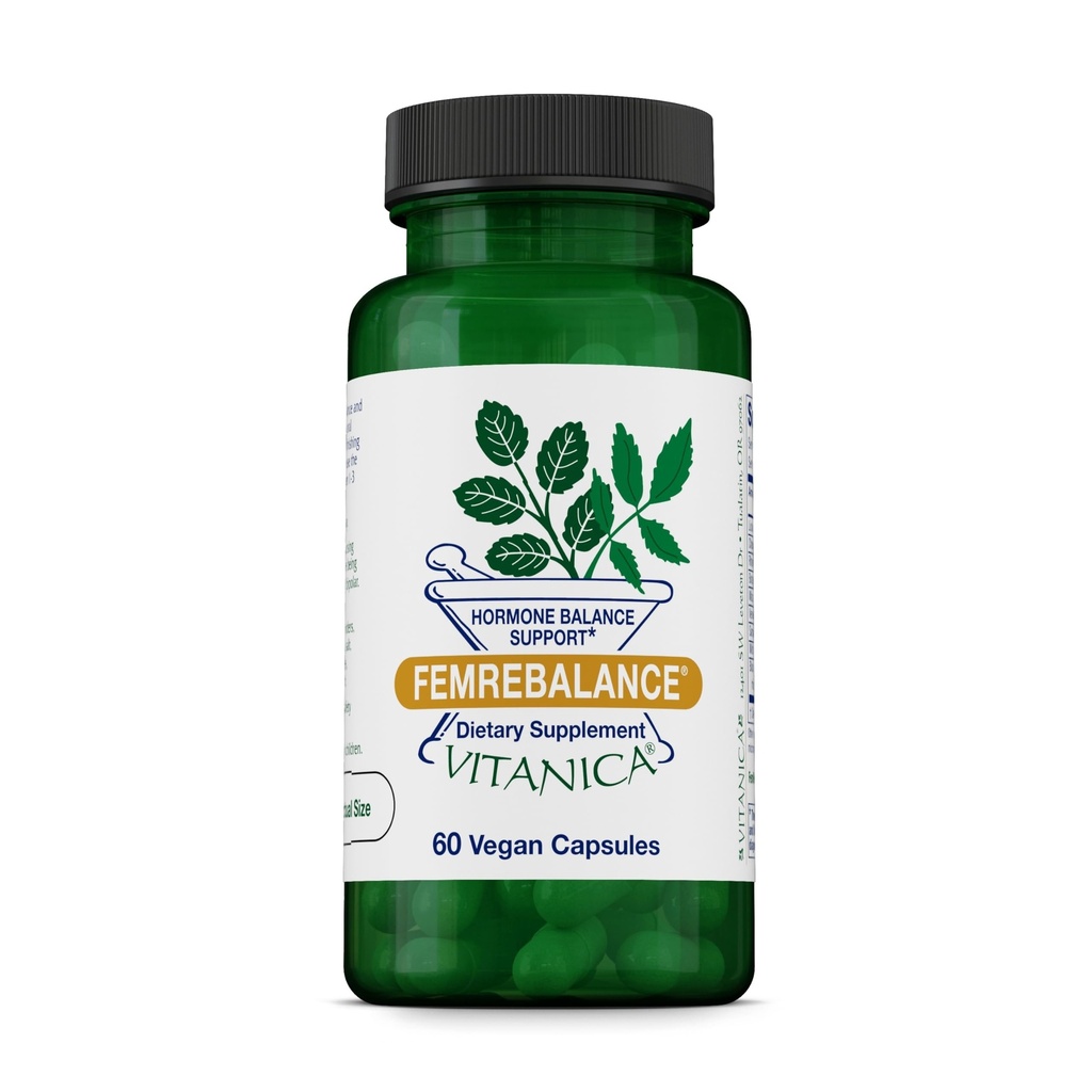 Vitanica FemRebalance, Hormon Balance Support for Women, Vegan, 60 cápsulas