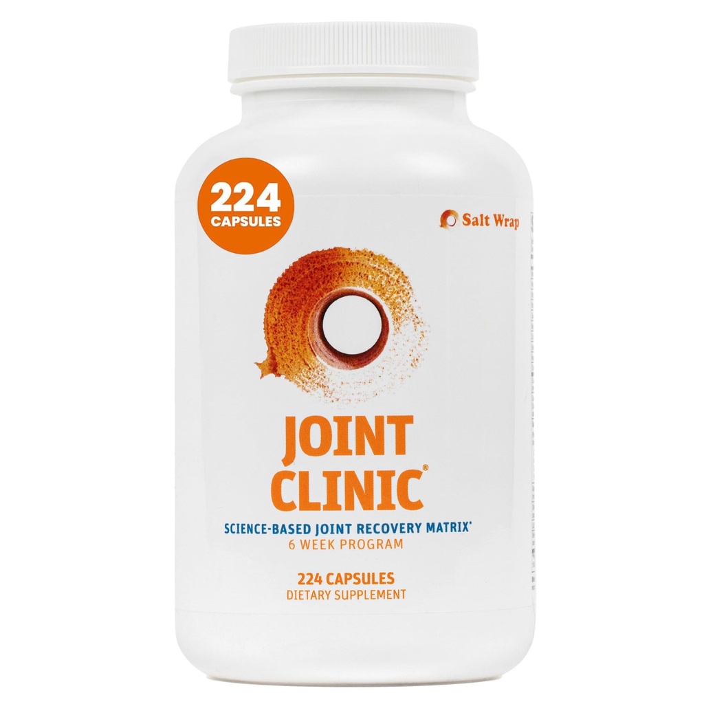 SaltWrap Joint Clinic - Multivitamin for Joint Health and Recovery - with Type II Collagen, C3 Turmeric, Cissus, and Hyaluronic Acid - 224 Capsules