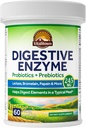 Vitalitown Digestive Enzyme ← 3-in-1 Fórmula Silencio Probióticos + Prebióticos Silencio 60 Veg Caps Silencio 245 mg Silencio Seven Key Enzymes ← Bromelain, Lactase Silencio para la Digestión  Vegan, Non-GMO