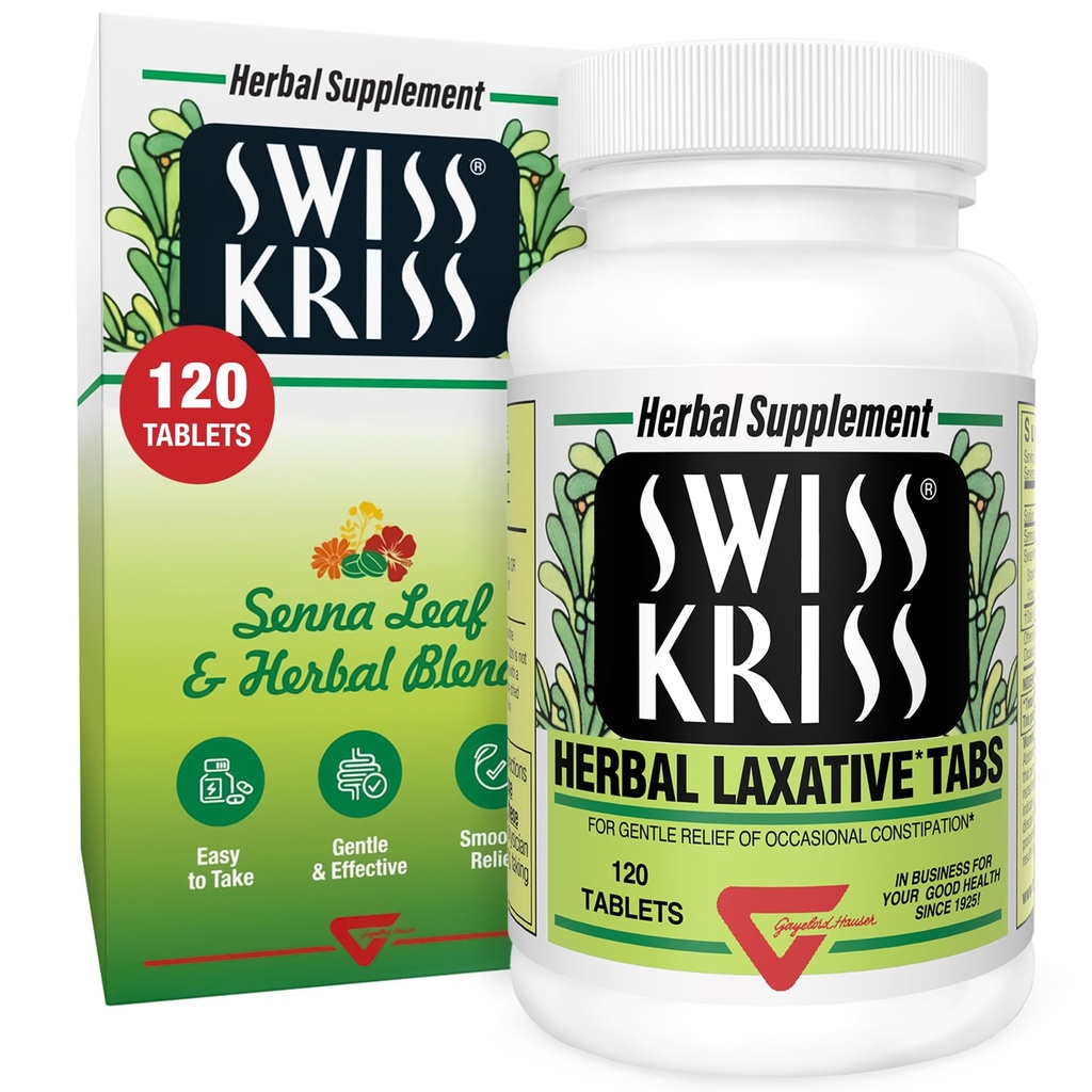 Swiss Kriss Herbal Laxative Tablets 120 ea