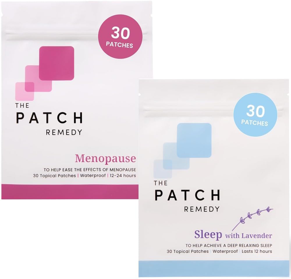 The Patch Remedy Hot Flash &amp; Sleep Bundle - Menopause Relief for Women and Relax Sleep Patch with Lavender, Transdermal Skin Patches Kit for Womens Wellness