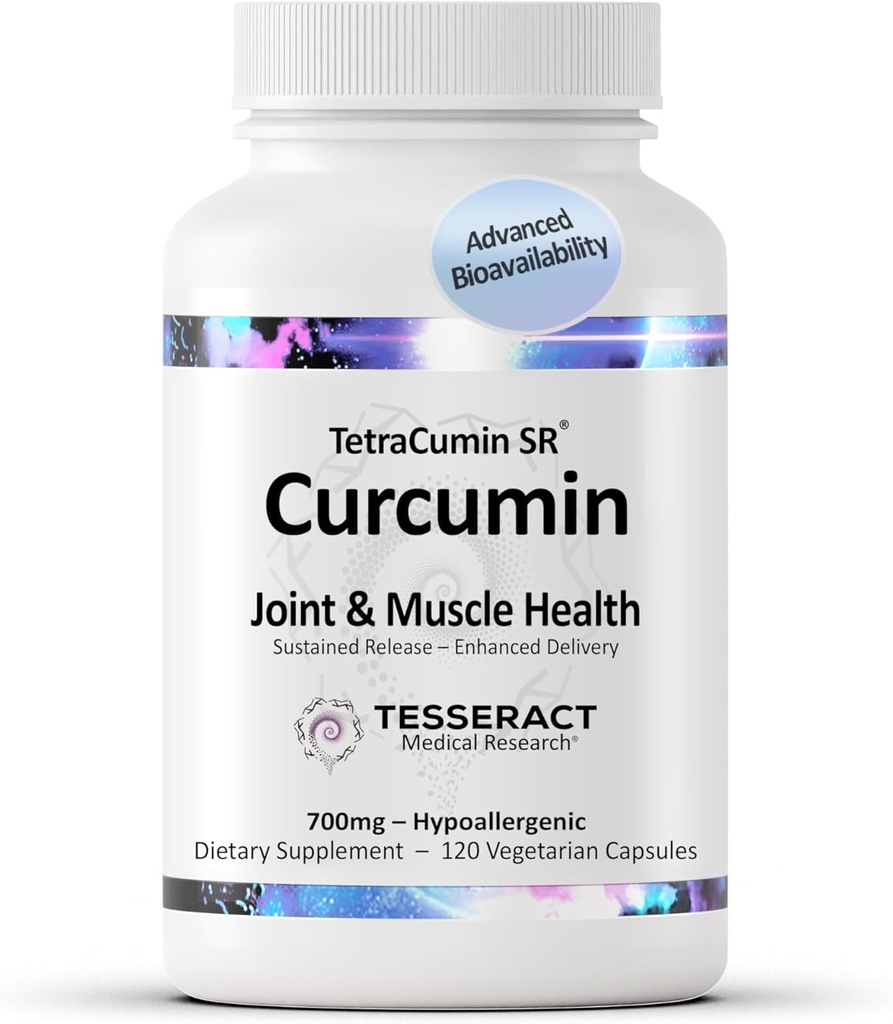 TetraCumin SR Joint Support Supplement, Sustained Release Turmeric Curcumin Metabolite, Proprietary Joint Supplements for Women ' Men, Helps Promote Muscle & Joint Health, 120 Capsules
