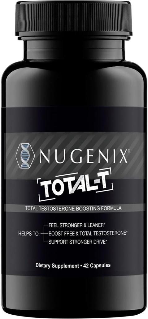 Nugenix Total-T, gratis y total de testosterona suplemento de booster para hombres, 42 cuenta