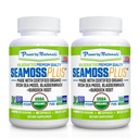 Power By Naturals Sea Moss Plus - USDA Certified Organic Wildcrafted Irish Seamoss, Bladderwrack " Burdock Root, Suplemento para la inmunidad, 60Ct, 2 Pack