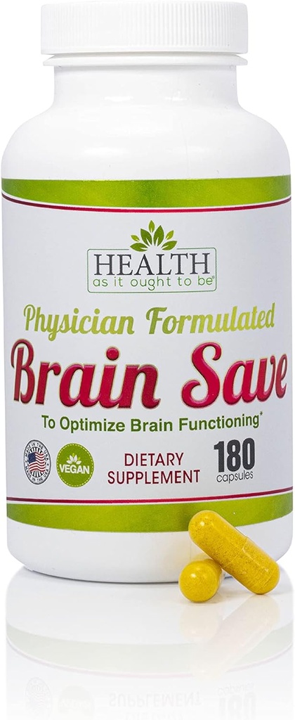 Salud Como Ought Para Ser Cerebro Guardar Suplemento Silencio Physician Formulado para Optimizar Función Cerebro Silencio 180 Capsules