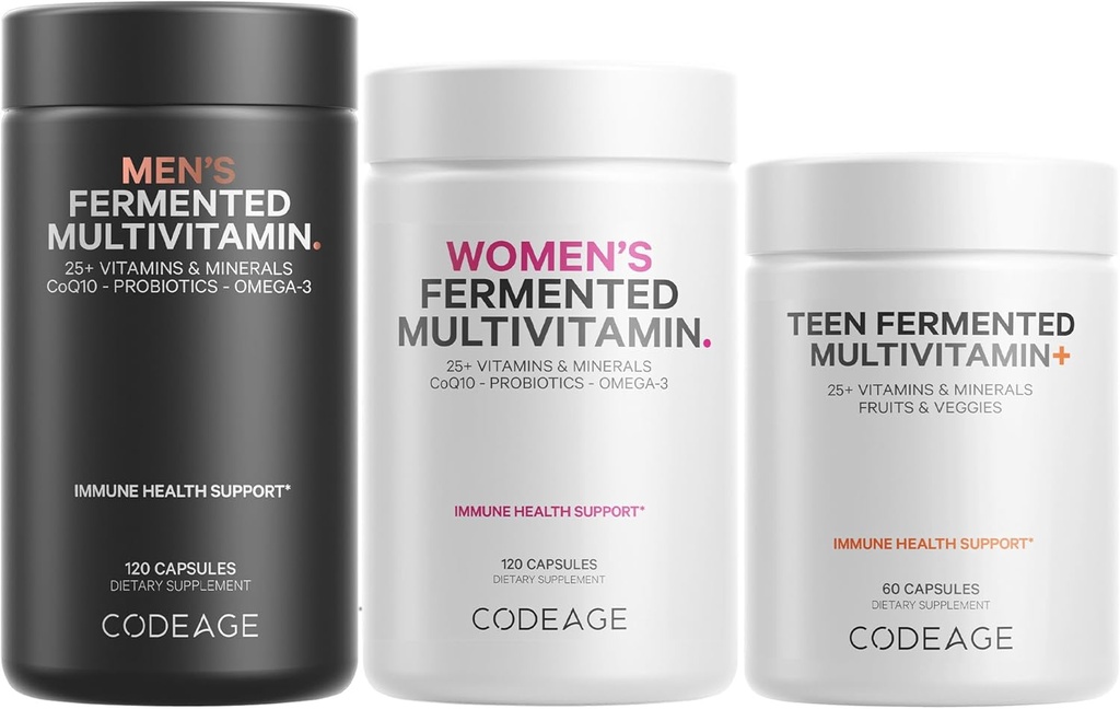 Codificación Familia Multivitamina Bundle – Multivitaminas para Adolescentes, Hombres Mujeres – Esencial Vitaminas y Minerales Pack